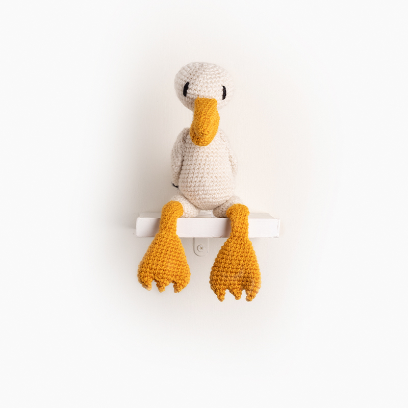 pelican bird crochet amigurumi project pattern kerry lord Edward's menagerie